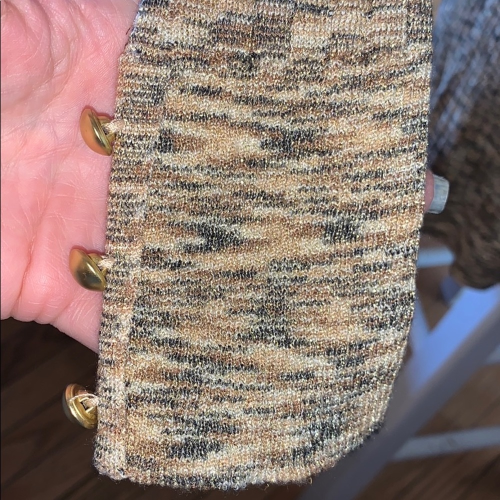 Cache large gold cardigan shiny - Picture 6 of 8